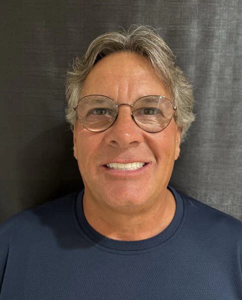After full-arch snap-on denture restoration patient portrait